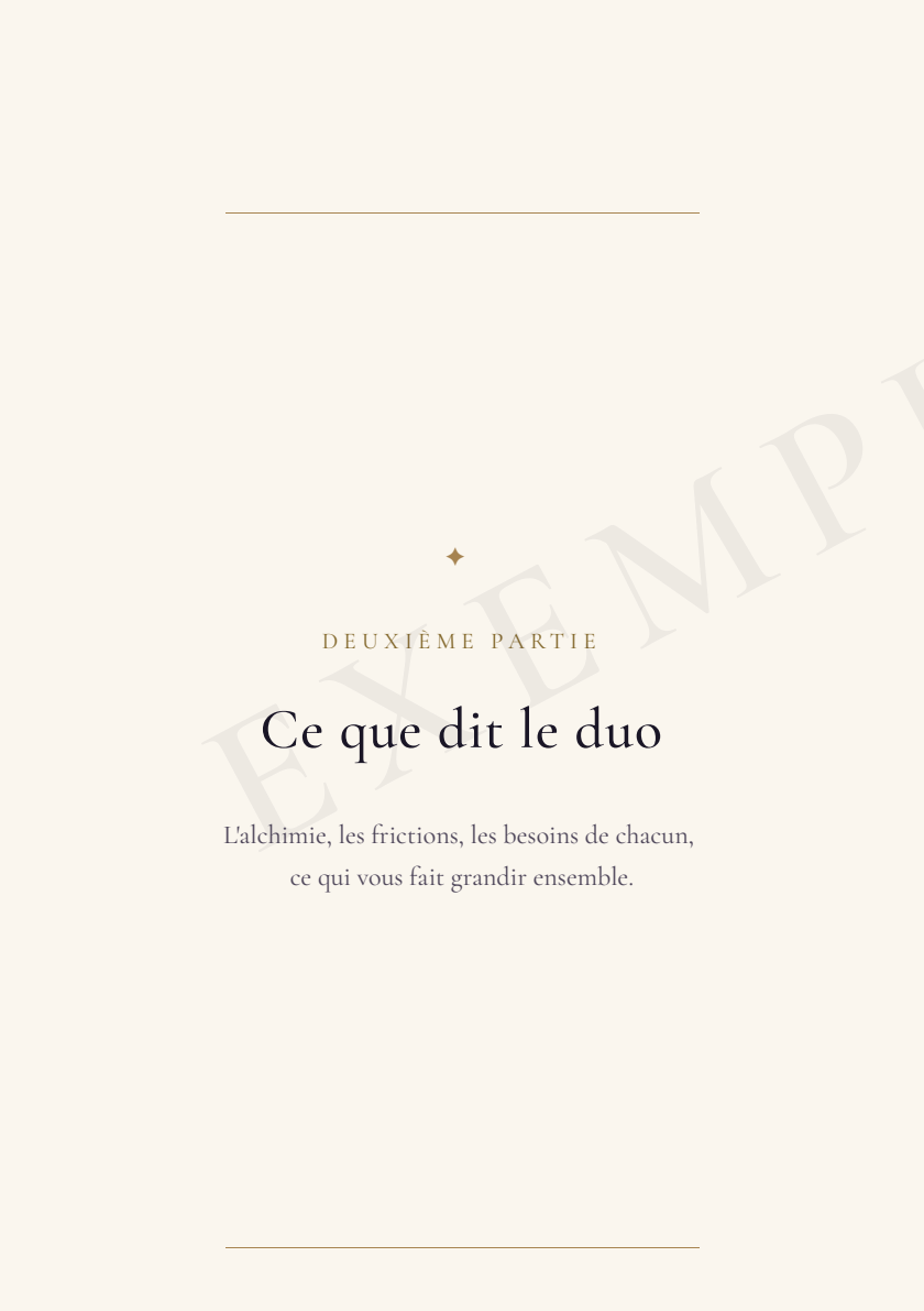 Aperçu : L'ouverture de la partie duo